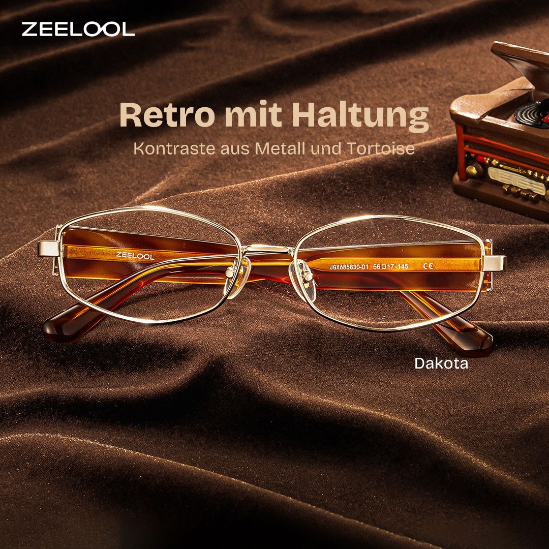 Dakota Tortoise Geometrisch Brille0