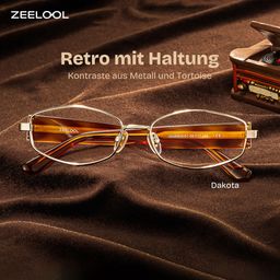 Dakota Tortoise Geometrisch Brille0