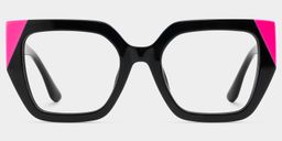 Viva Schwarz Quadratisch Brille2