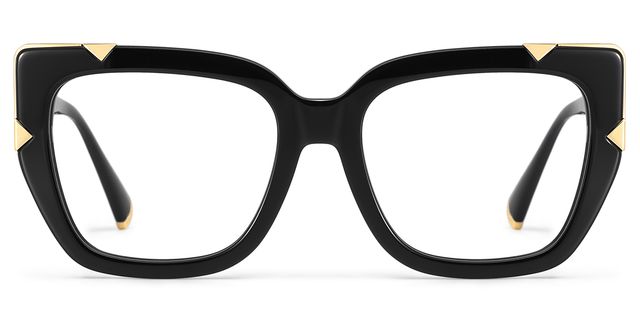 Feine schwarze Cateyes mit zeitloser Eleganz.
