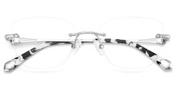 Seth Silber Rechteckig Brille1