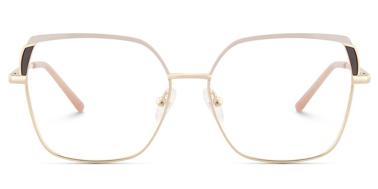 Shayla Rosabraun Quadratisch Brille