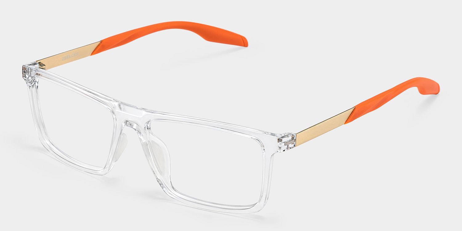 Active Klar Rechteckig Brille4