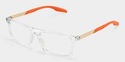 Active Klar Rechteckig Brille4