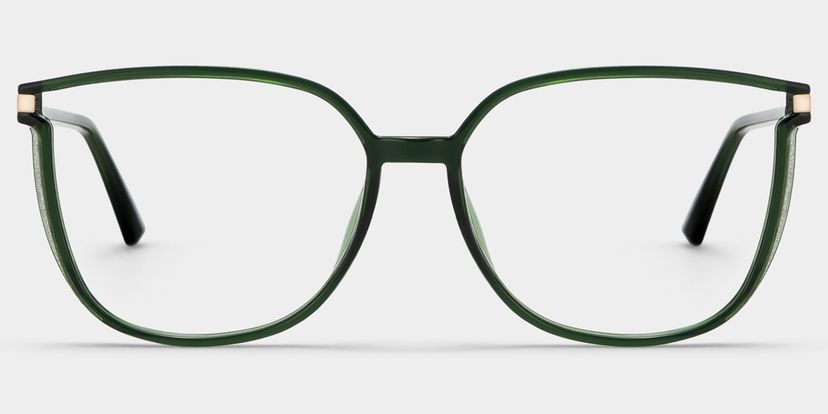 Walden Dunkelgrün Quadratisch Brille