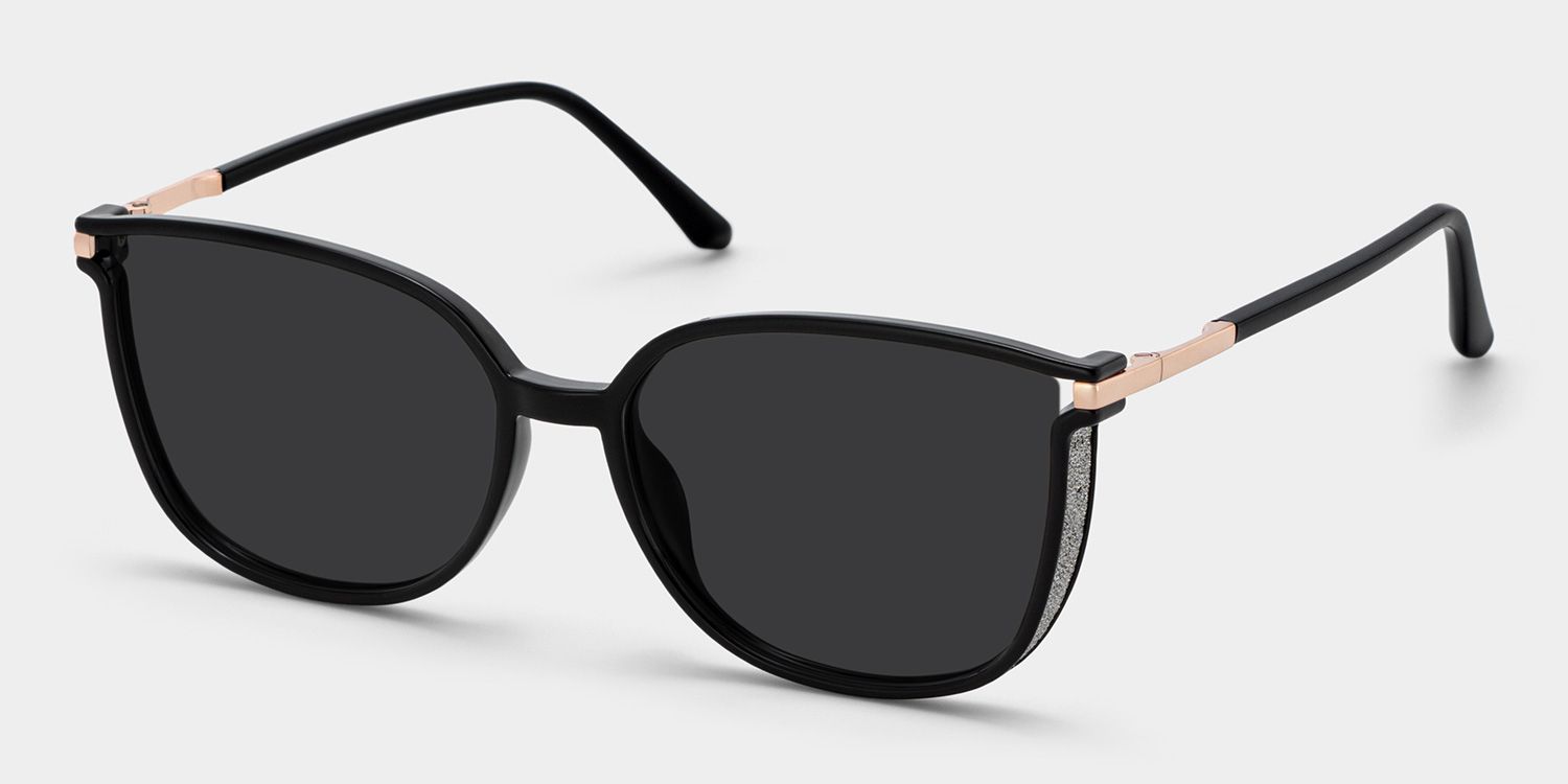 Walden Schwarz Cateye Brille2