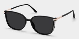 Walden Schwarz Cateye Brille2