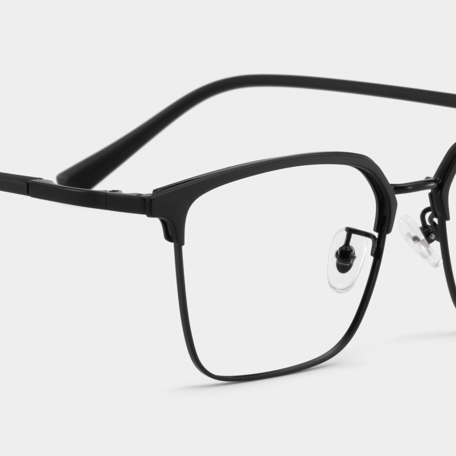 Tait Schwarz Rechteckig Brille5