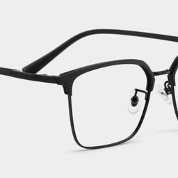 Tait Schwarz Rechteckig Brille5