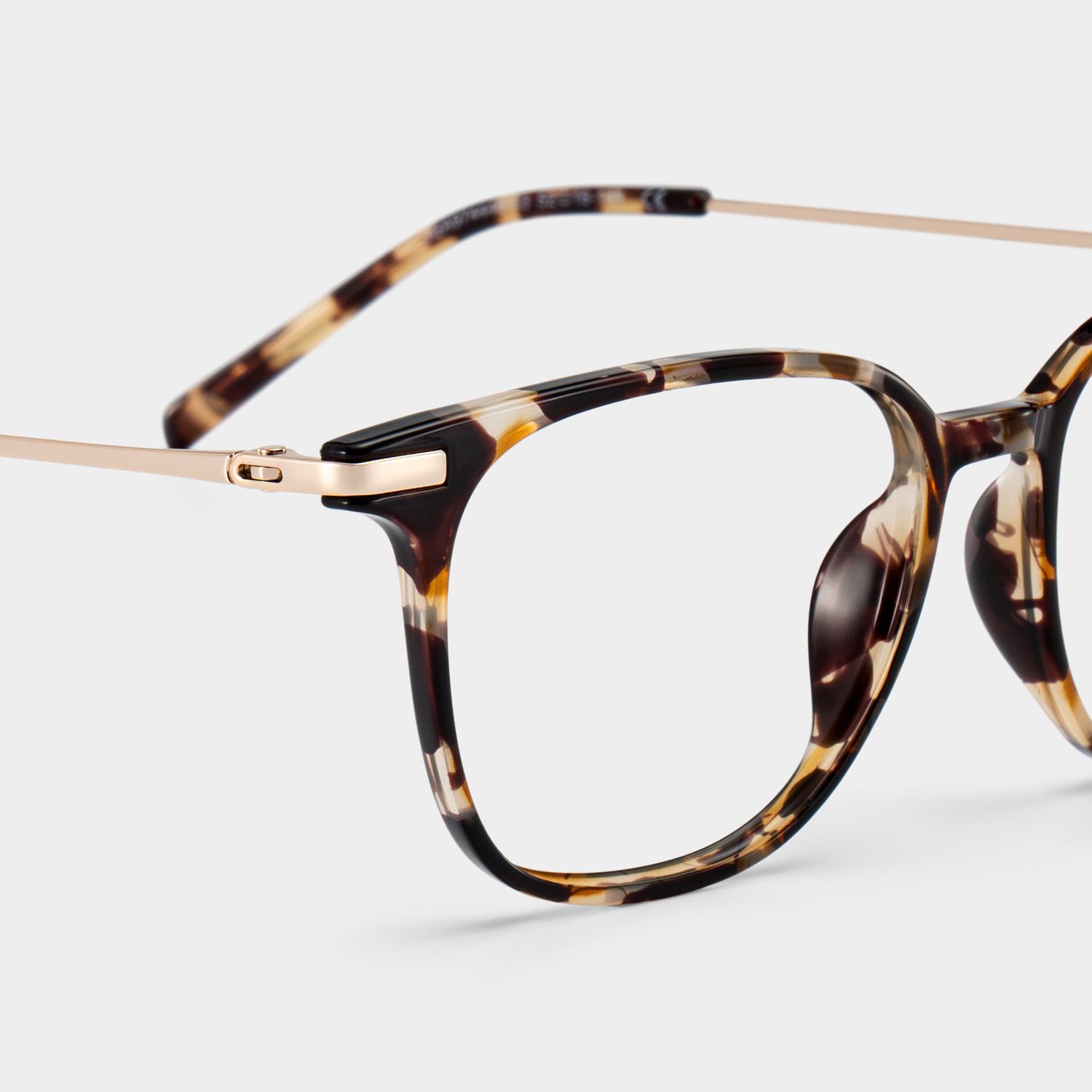 Florence Tortoise Rechteckig Brille6