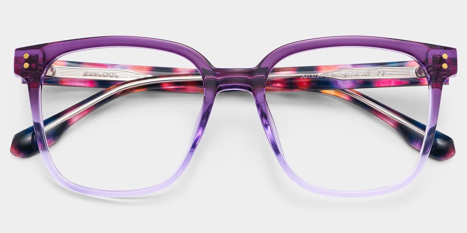 Donnalyn Lila Quadratisch Brille2