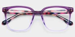 Donnalyn Lila Quadratisch Brille2