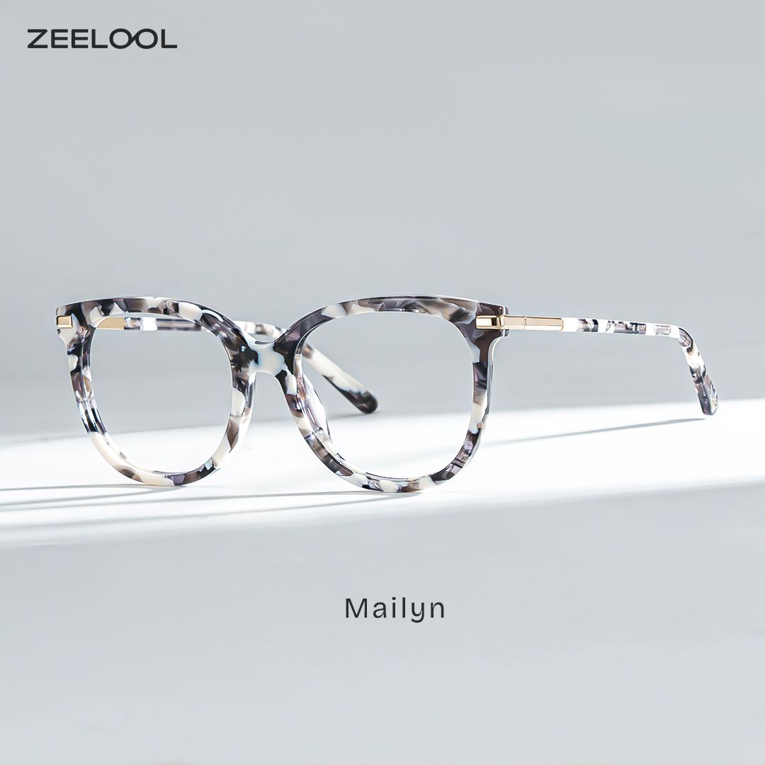 Mailyn Marmor Rund Gemischte-Materialien Brille0