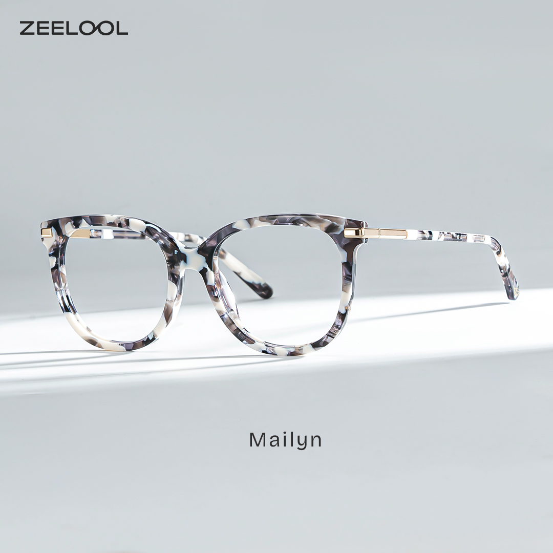 ZEELOOL Mailyn Marmor Rund Brille