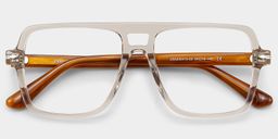 Easton Beige Pilot Brille3