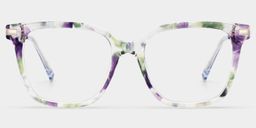 Jacqui Lila-Grün Quadratisch Brille3