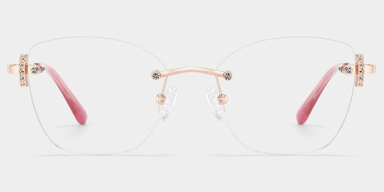 Jaxon Rosa-Gold Rechteckig Brille