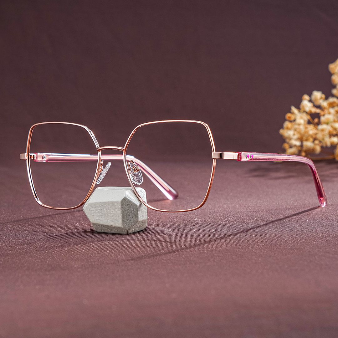 Billie Gold Geometrisch Brille2