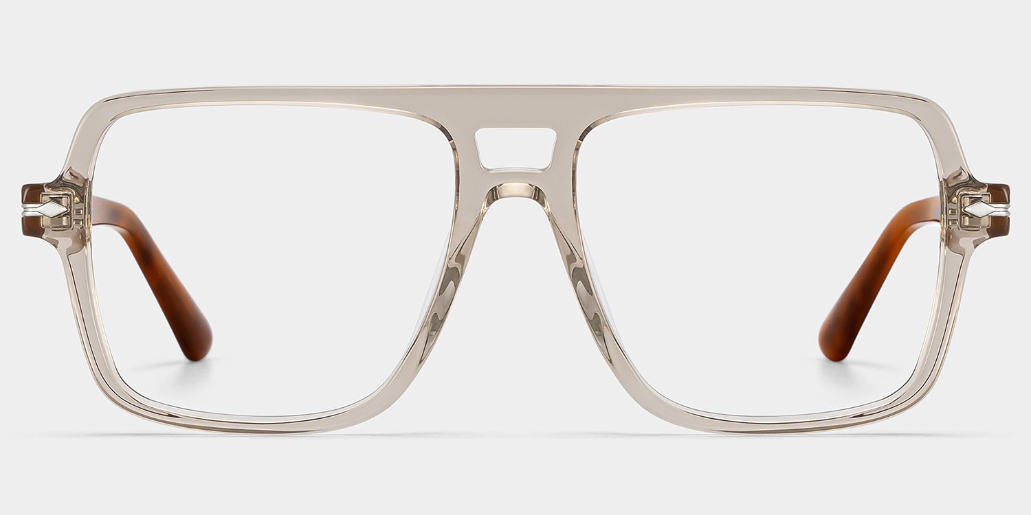 Easton Pilotenbrillengestell in der Farbe Beige | ZEELOOL2