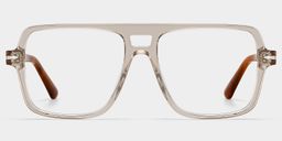 Easton Beige Pilot Brille2