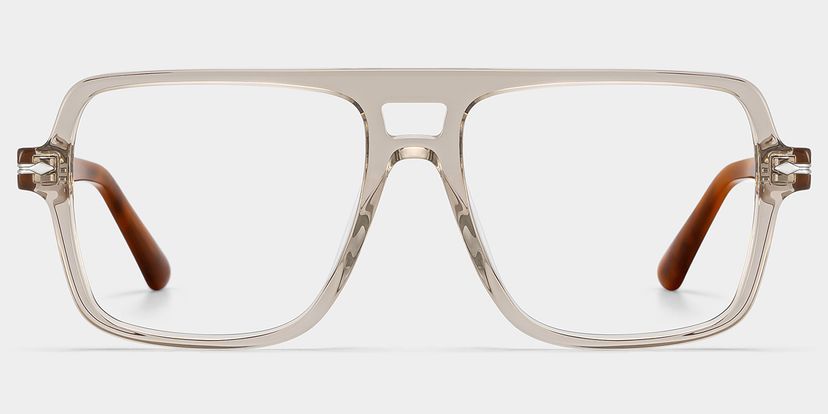Easton Beige Aviator Brille