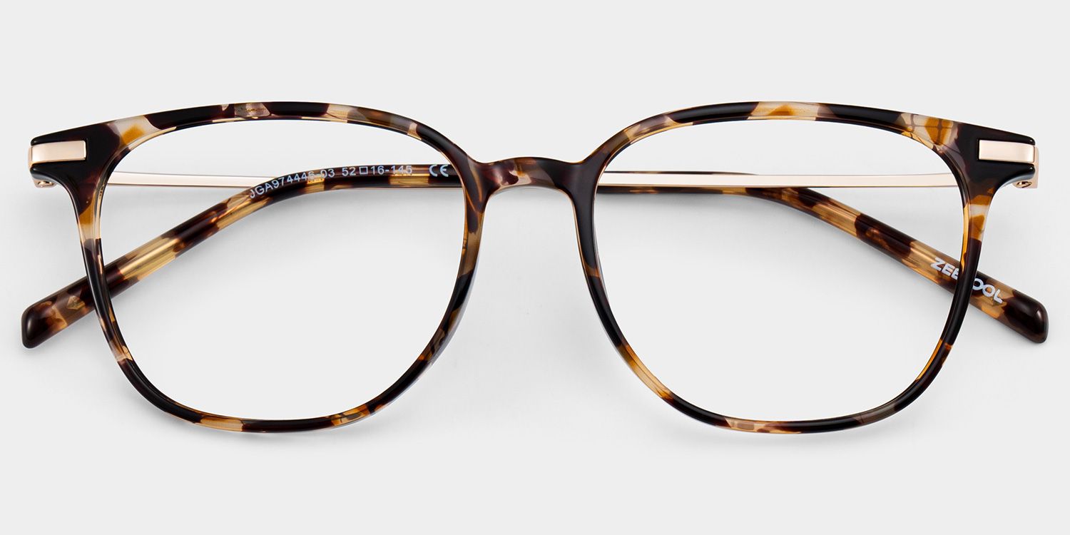 Florence Tortoise Rechteckig Brille3