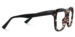 Siner Schwarz-Tortoise Quadratisch Brille5