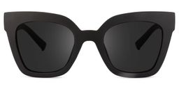 Malcolm Schwarz Quadratisch Brille0