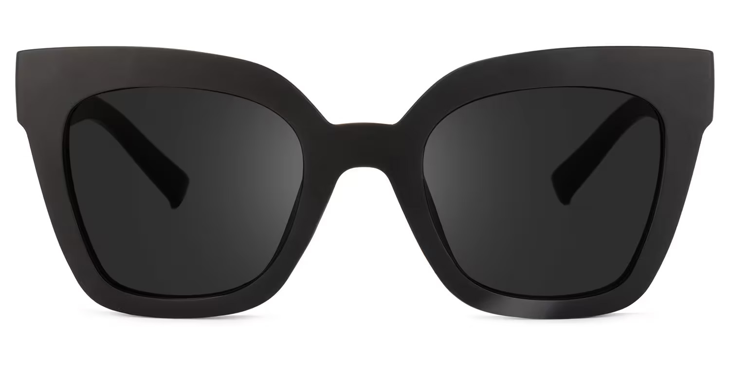 Malcolm Schwarz Quadratisch Brille gutes Bild