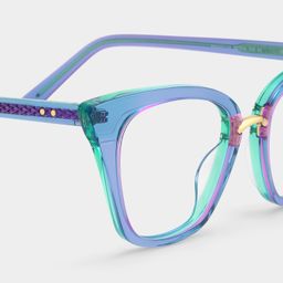 Martha Blau Cateye Brille4