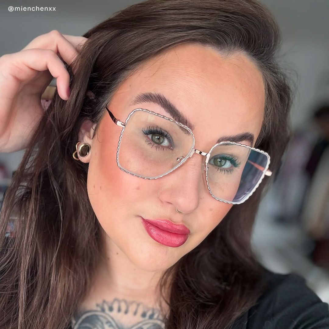 Teri Rosa-Gold Pilot Brille7