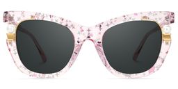 Pearl Rosa Cateye Brille0
