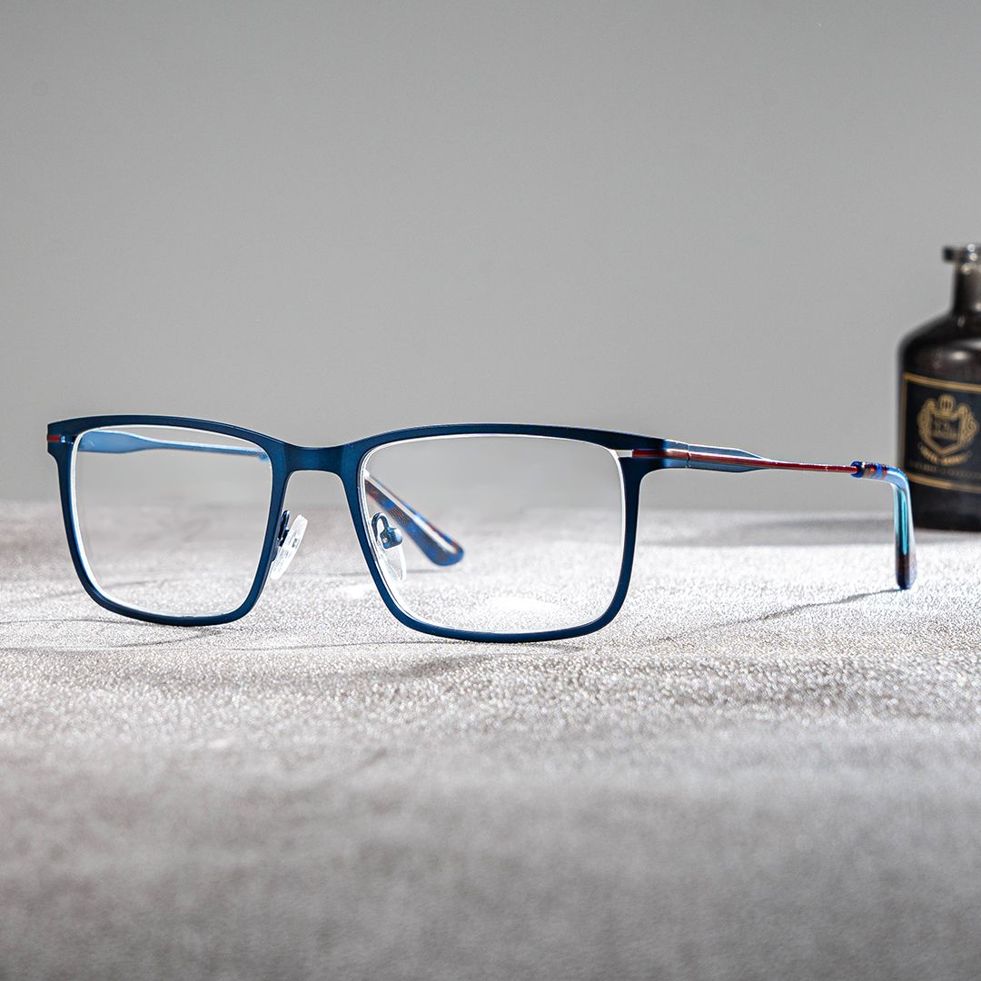 Roxana Blau Rechteckig Brille1