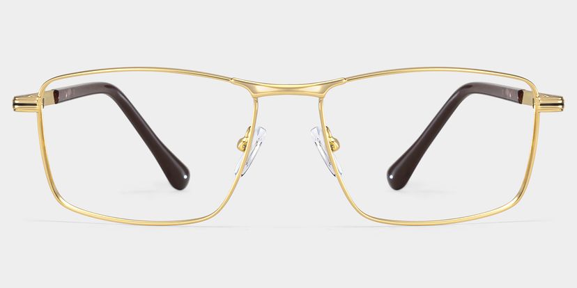 Denny Gold Rechteckig Brille