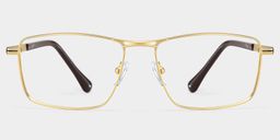 Denny Gold Rechteckig Brille1