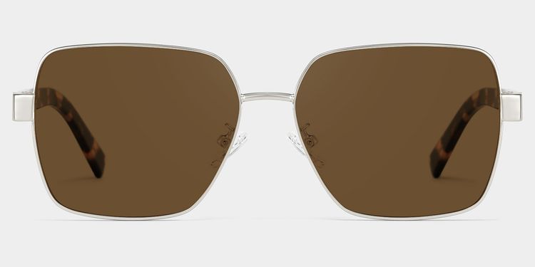 Vita Braun Quadratisch Sonnenbrille
