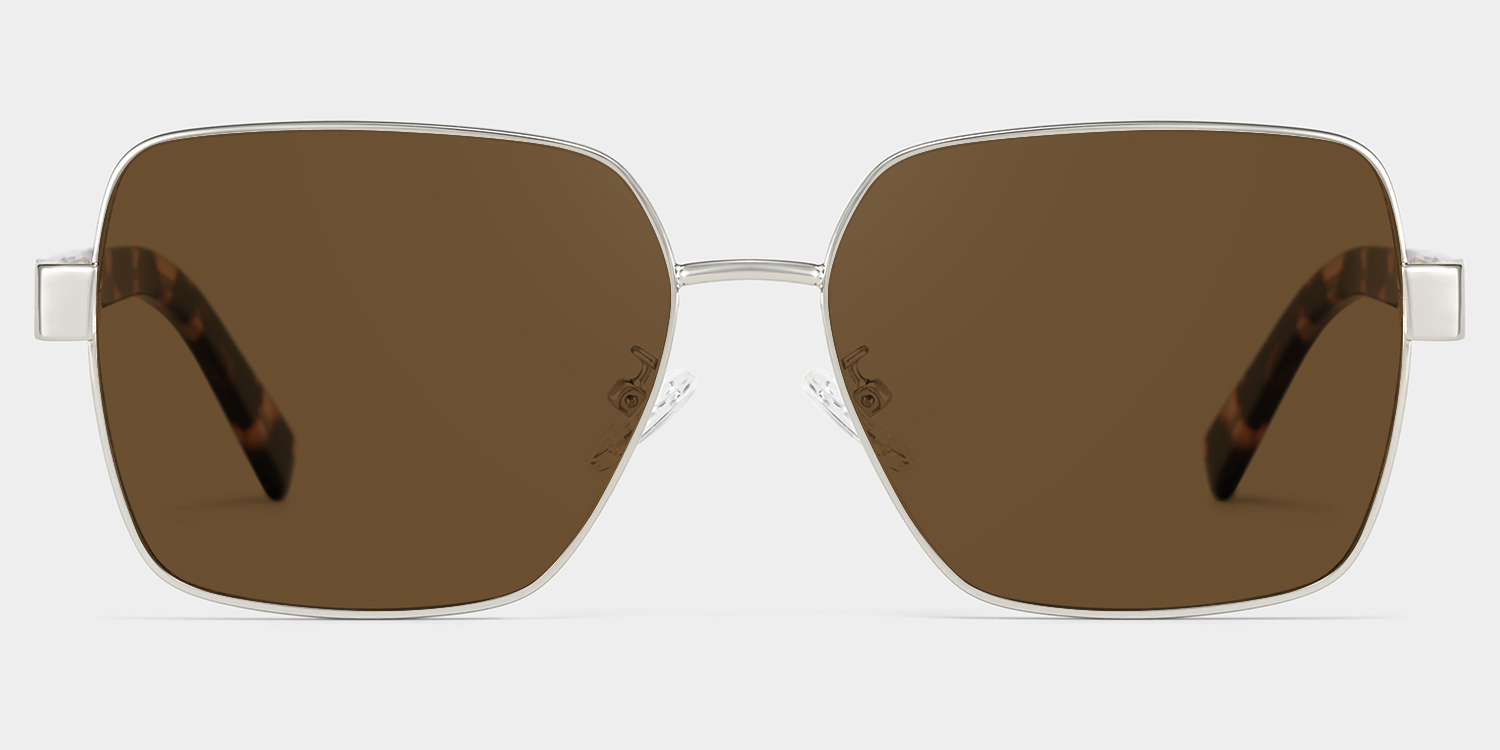 Vita Braun Quadratisch Sonnenbrille gutes Bild