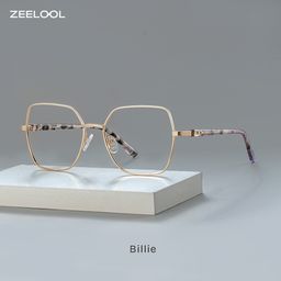 Billie Gold Geometrisch Brille0