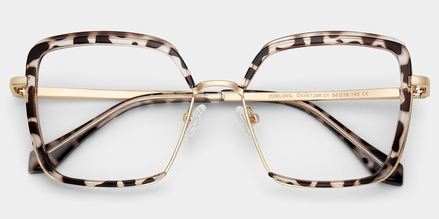 Chris Schwarz-Tortoise Geometrisch Brille2