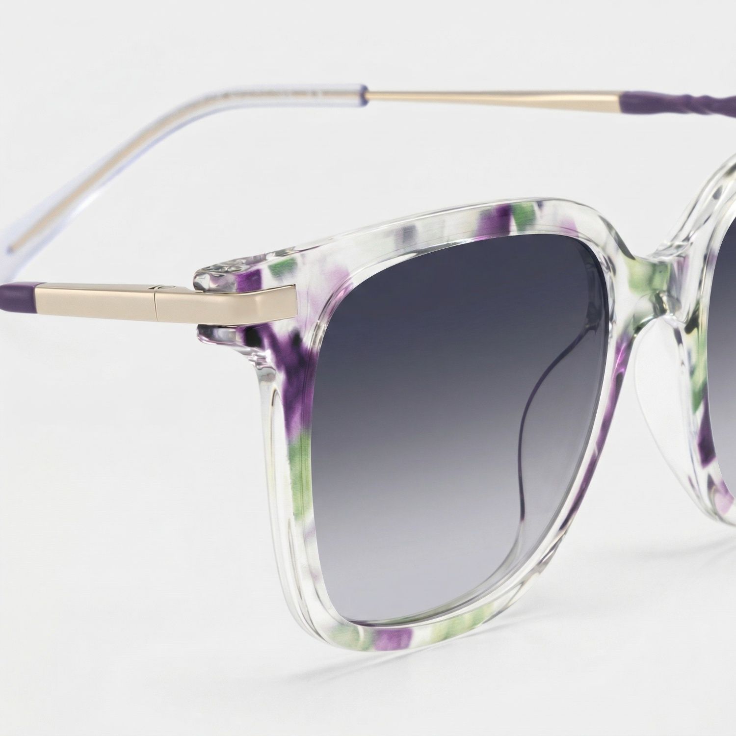 Jacqui Square Lila-Grün Rahmen-Sonnenbrille im Online-Sale | ZEELOOL4