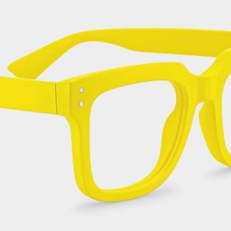 Liizbeett Gelb Quadratisch Brille5