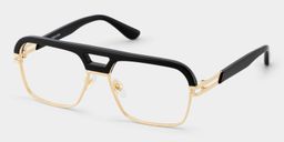 Griff Schwarz Pilot Brille4