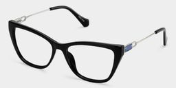 Celeste Schwarz Cateye Brille4
