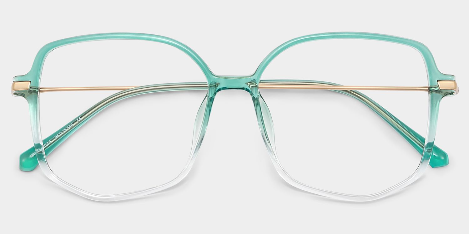 Payton Grün Geometrisch Brille1