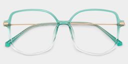 Payton Grün Geometrisch Brille1