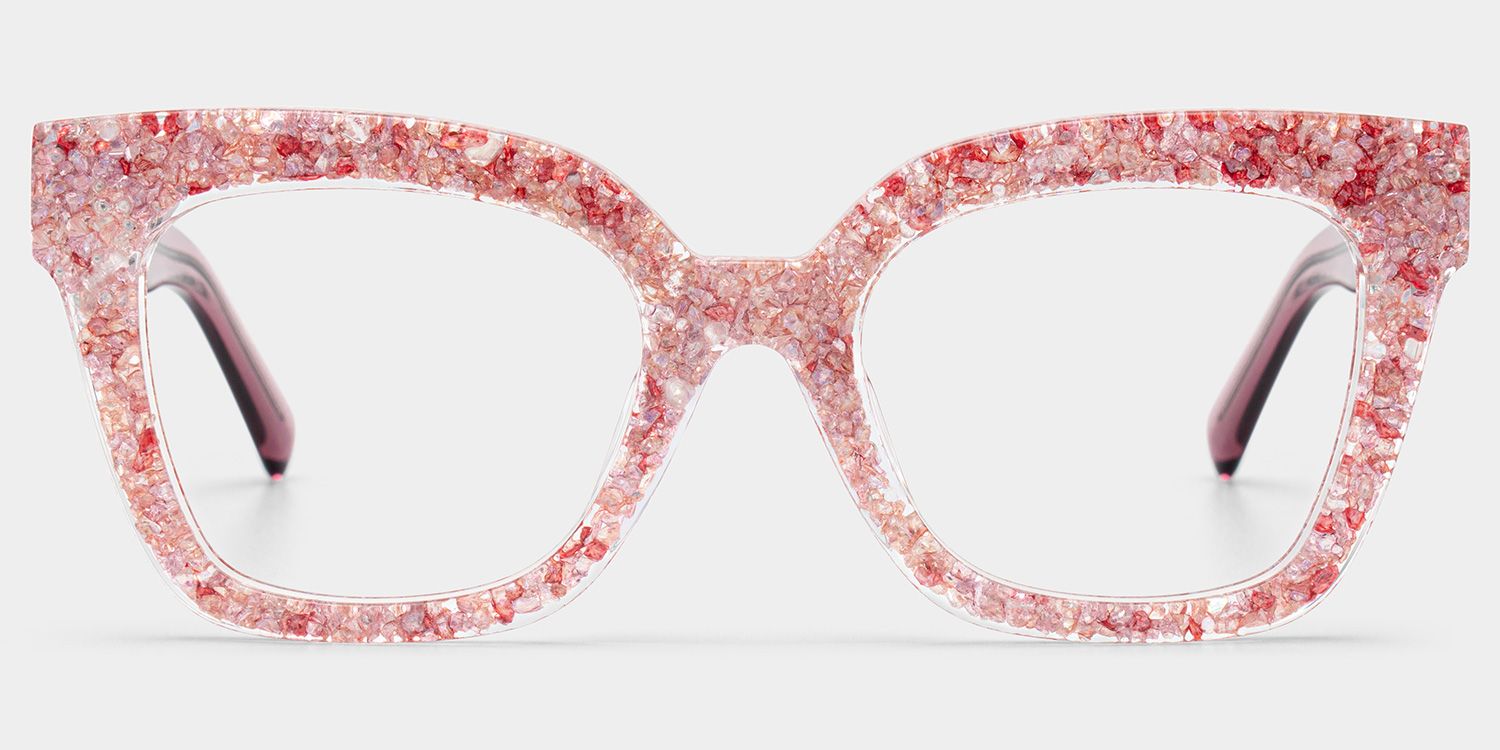 Renata Rosa Quadratisch Brille2