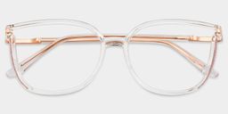 Walden Weiß Quadratisch Brille1