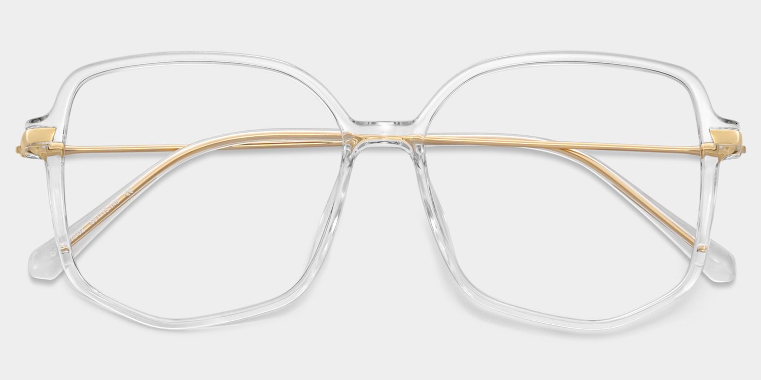 Payton Klar Geometrisch Brille1