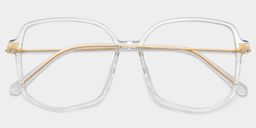 Payton Klar Geometrisch Brille1