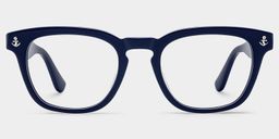 Pierce Blau Rund Brille2